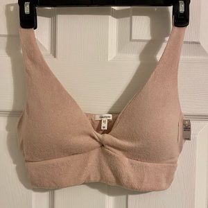NWOT. Cozy Lounge Twist Front Bralette.